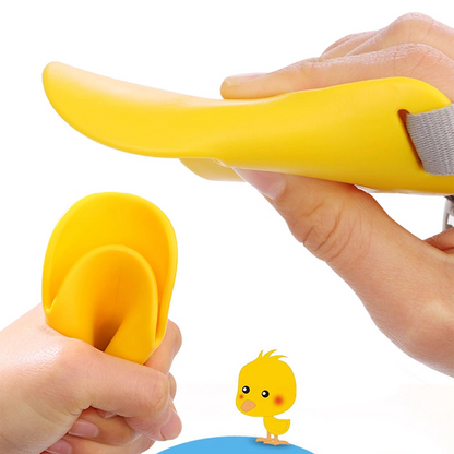 KOLAW Duckbill Dog Muzzle - Adjustable Silicone Mouth Cover to Help Deter Barking & Biting for Small to Medium Dogs