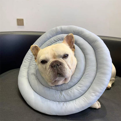KOLAW Adjustable Pet Recovery Cone - Soft Cotton Protective Collar for Dogs and Cats Daily Grooming and Behavior Management