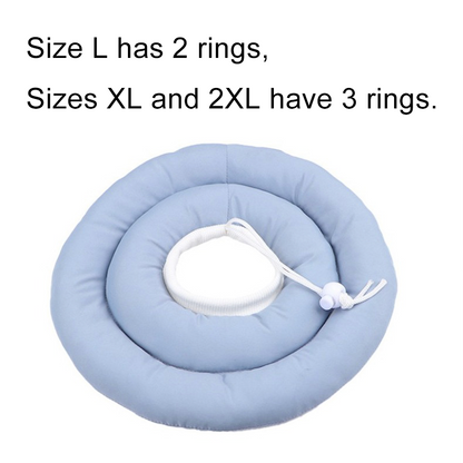KOLAW Adjustable Pet Recovery Cone - Soft Cotton Protective Collar for Dogs and Cats Daily Grooming and Behavior Management