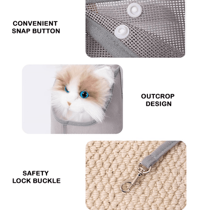 KOLAW Portable Pet Carrier Backpack - Breathable Mesh Travel Shoulder Bag with Ergonomic Straps for Small Dogs & Cats
