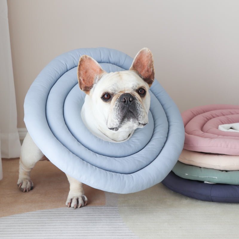 KOLAW Adjustable Pet Recovery Cone - Soft Cotton Protective Collar for Dogs and Cats Daily Grooming and Behavior Management