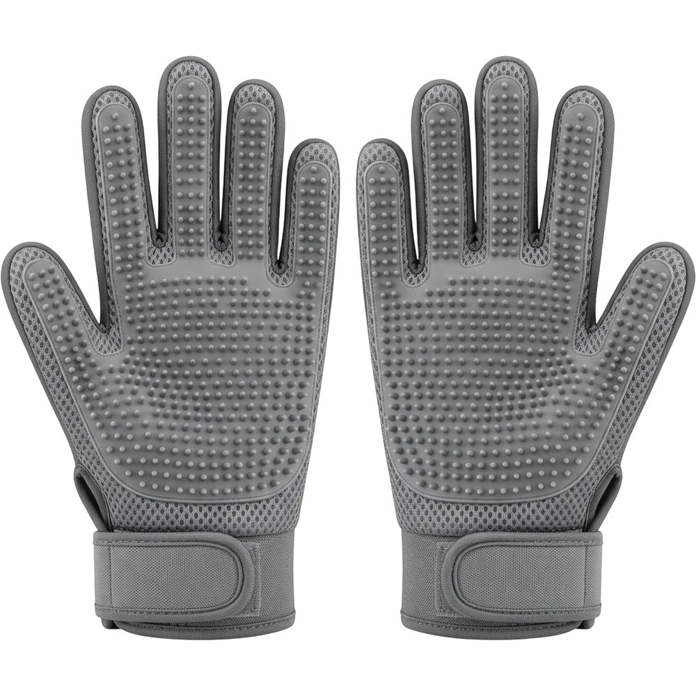 Kolaw Double Sided Pet Grooming Glove Gray Pair
